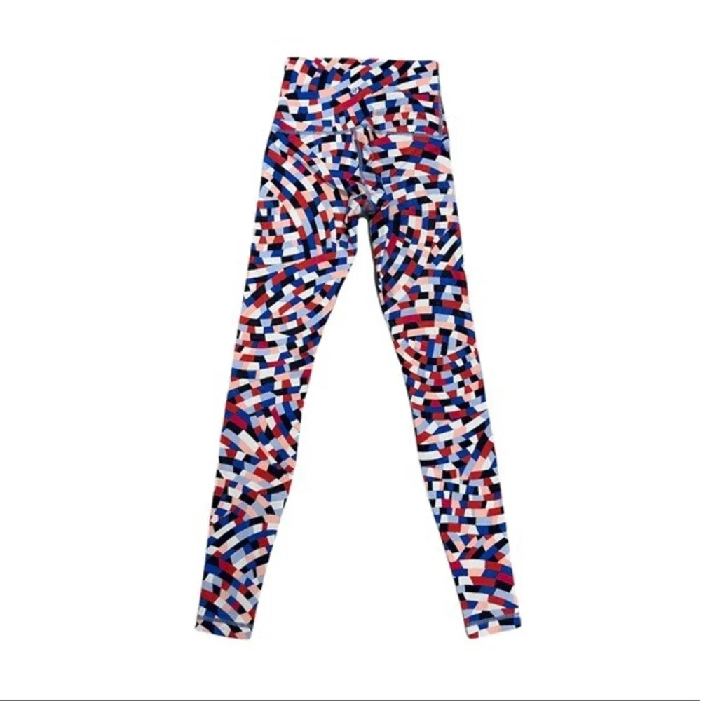 Lululemon Wunder Under Capoeira Multi Leggings High Rise Athletic Pants Size 4